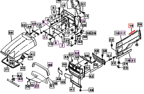 Mahindra Tractor Rubber Edge Seal SA911822000 Mahindra
