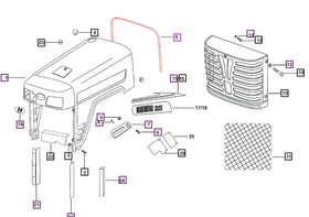 Mahindra Tractor Rubber Hood Bonding Seal 007905012B1 Mahindra