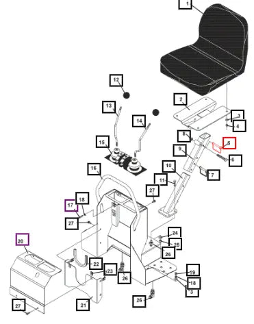 Mahindra Tractor Saftey Snap Pin (3" Long) ATI107439 Mahindra Direct Parts