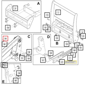 Mahindra Tractor Screw 5004055ALO Mahindra Direct Parts