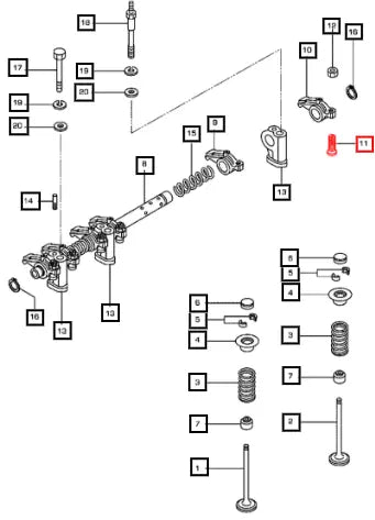 Mahindra Tractor Screw Adjusting Mm433312 006054114K01 Mahindra Direct Parts