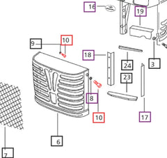 Mahindra Tractor Screw - Front Grill Fixing 38mm 007601033B1