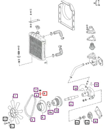 Mahindra Tractor Screw Headless 005551095R1 Mahindra Direct Parts