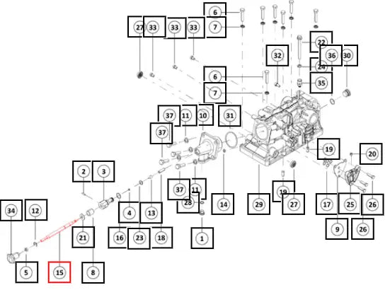 Mahindra Tractor Screw Lowering Speed Cv 007220838K01 Mahindra Direct Parts