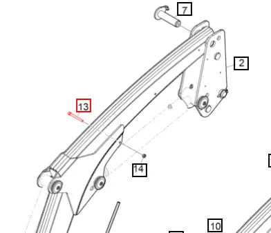 Mahindra Tractor Screw M8x80 5004054ALO Mahindra Direct Parts