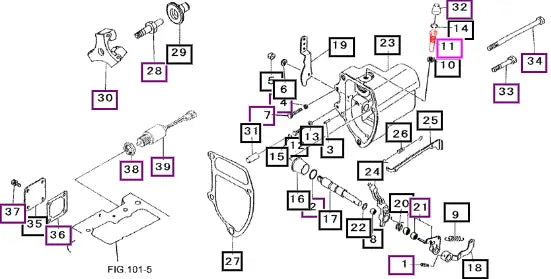 Mahindra Tractor Screw, Adjusting 31A6305601 Mahindra Direct Parts