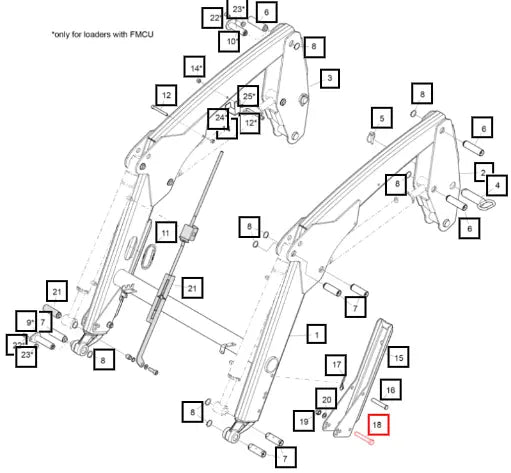 Mahindra Tractor Screw, M6s M12x80 (8,8) 5002121ALO Mahindra Direct Parts