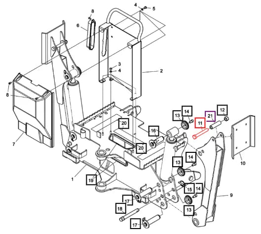 Mahindra Tractor Screw, M6s_m16 X 120(8.8) 5002162ALO Mahindra Direct Parts