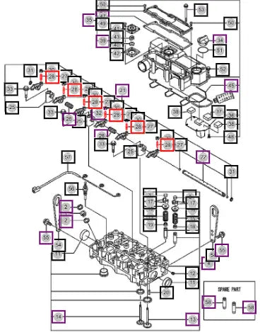 Mahindra Tractor Screw, Valve Adjust 129150-11230 Mahindra Direct Parts