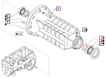 Mahindra Tractor Seal - 025306 006500735C1 Mahindra Direct Parts