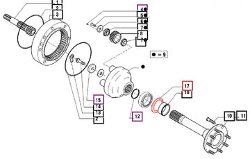 Mahindra Tractor Seal - 137915 006500757C1 Mahindra Direct Parts