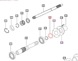 Mahindra Tractor Seal Hollow Drive Shaft 006510106C2 Mahindra Direct Parts