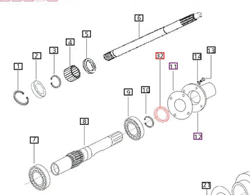 Mahindra Tractor Seal Hollow Drive Shaft 006510106C2 Mahindra Direct Parts
