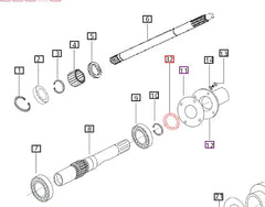 Mahindra Tractor Seal Hollow Driveshaft 006510106C2