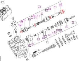 Mahindra Tractor Seal Kit For Inching Valve PST E007205907D91 Mahindra Direct Parts