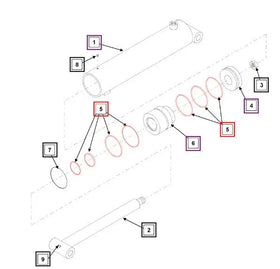 Mahindra Tractor Seal Kit KMW05902003 Mahindra Direct Parts