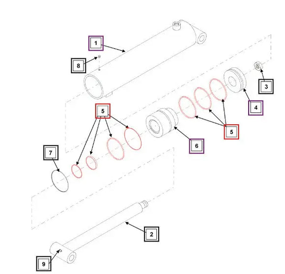 Mahindra Tractor Seal Kit KMW05902003 Mahindra Direct Parts