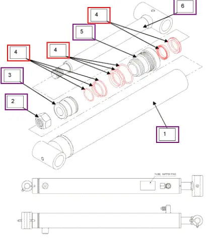 Mahindra Tractor Seal Kit KMW05902066 Mahindra Direct Parts
