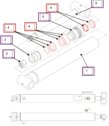 Mahindra Tractor Seal Kit KMW05902066 Mahindra Direct Parts