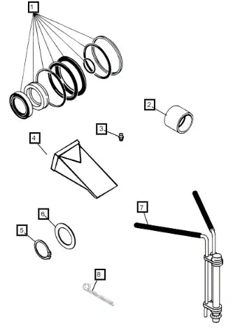 Mahindra Tractor Seal Kit (bucket Cylinder) ATI45547 Mahindra Direct Parts