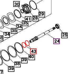 Mahindra Tractor Seal Ring Back Idle 19451495000 Mahindra Direct Parts