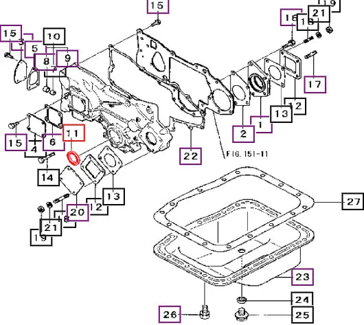 Mahindra Tractor Seal, Front Oil 30A1100800 Mahindra Direct Parts