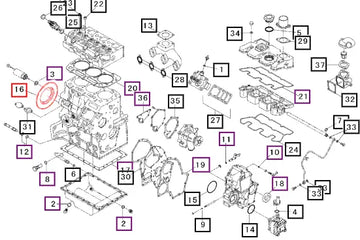 Mahindra Tractor Seal, Oil 31S9403230 Mahindra Direct Parts