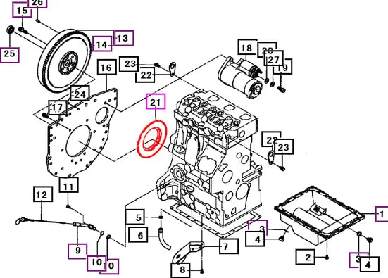Mahindra Tractor Seal, Oil 31S9407200 Mahindra Direct Parts