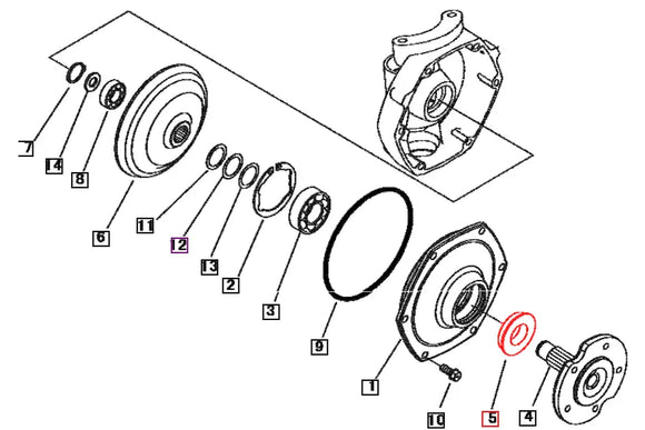 Mahindra Tractor Seal, Oil 35152261001 Mahindra Direct Parts