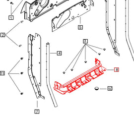 Mahindra Tractor Sealing Bottom Rubber 007643510V1 Mahindra Direct Parts