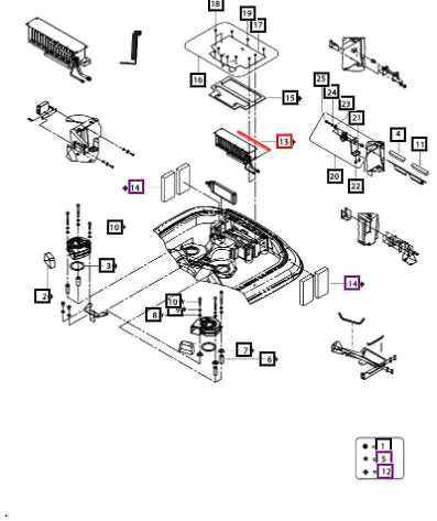 Mahindra Tractor Sealing Evaporator Rearside 0.46m 007643019U1 Mahindra Direct Parts