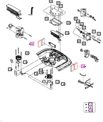 Mahindra Tractor Sealing Evaporator Side E007518268D1 Mahindra Direct Parts