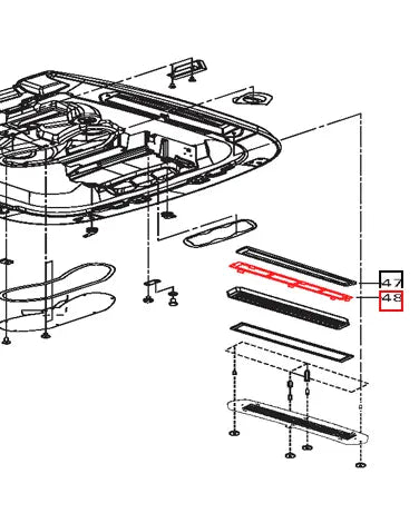 Mahindra Tractor Sealing Plate - Fresh Air Filter 007518604D1 Mahindra Direct Parts