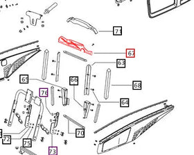 Mahindra Tractor Sealing Radiator Top E007544273D91 Mahindra Direct Parts