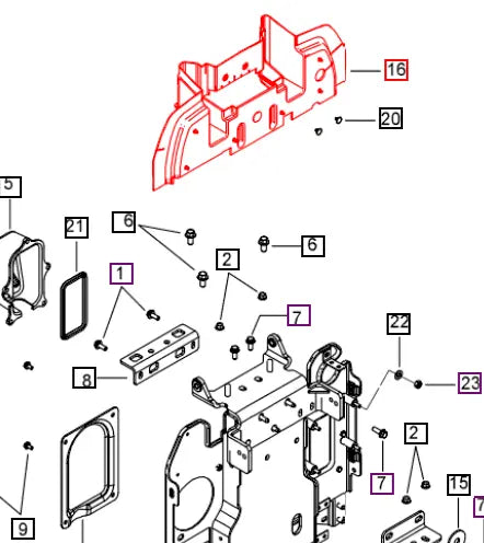 Mahindra Tractor Sealing Rubber Firewall 007646419V01 Mahindra Direct Parts