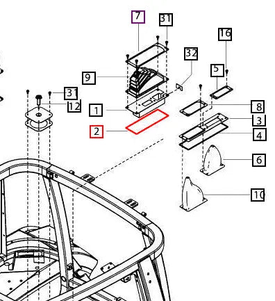 Mahindra Tractor Sealing Rubber Hand Brake 007638186U1 Mahindra Direct Parts
