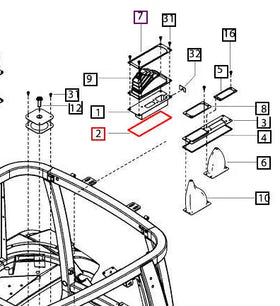 Mahindra Tractor Sealing Rubber Hand Brake 007638186U1 Mahindra Direct Parts