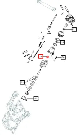 Mahindra Tractor Seat 2 Spring Dc Sensing 007212036C1 Mahindra Direct Parts