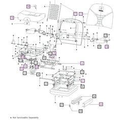 Mahindra Tractor Seat Assembly E007606709C91