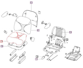 Mahindra Tractor Seat Cushion 530015981S Mahindra Direct Parts