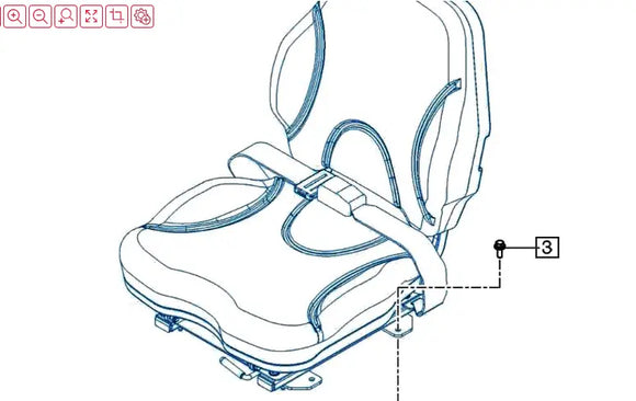 Mahindra Tractor Seat MILCSVT20 Mahindra
