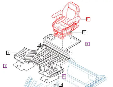 Mahindra Tractor Seat MILVMCAB Mahindra Direct Parts