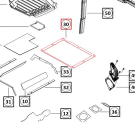 Mahindra Tractor Seat Mating Plate Seal 008901915J01 Mahindra Direct Parts