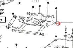 Mahindra Tractor Seat Roller Guide 007606749C1 Mahindra Direct Parts