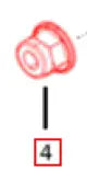 Mahindra Tractor Self Locking Nut 5308202 Mahindra
