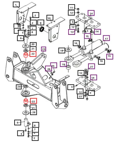 Mahindra Tractor Self-aligning Bushing ATI6615 Mahindra Direct Parts