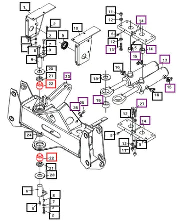 Mahindra Tractor Self-aligning Bushing ATI6615 Mahindra Direct Parts
