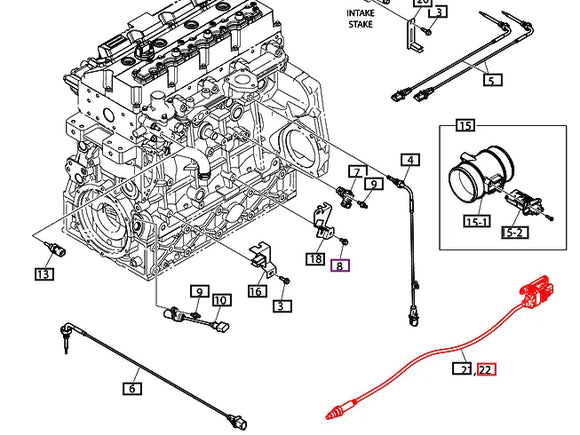Mahindra Tractor Sensor 301308-00454 Mahindra Direct Parts