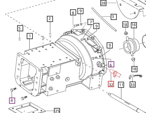 Mahindra Tractor Sensor Engine Speed E007701297D91 Mahindra Direct Parts