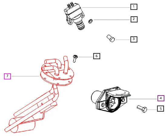 Mahindra Tractor Sensor Fuel Level 8 Mm Dia 007700266D91 Mahindra Direct Parts